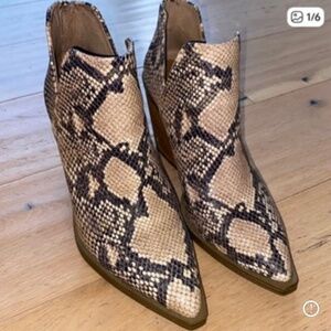 Vince Camuto Snake Print Boots